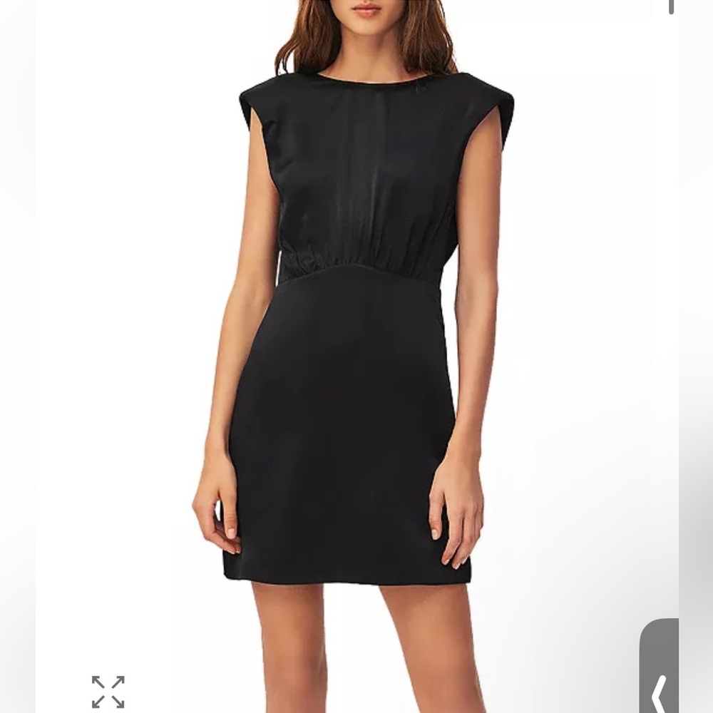 ba&sh Norma V-Back Mini Dress Black - Picture 3 of 9
